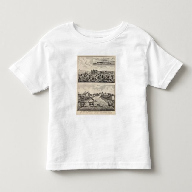 Camiseta De Bebé Rancho de Hilland Silver Spring del arce, Kansas (Anverso)