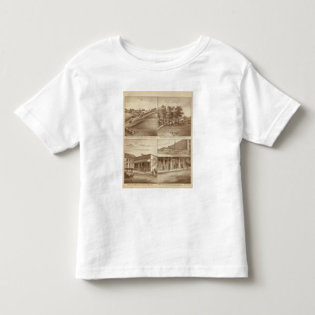 Camiseta De Bebé Ranchos de Tulare Co, oficinas (Anverso)