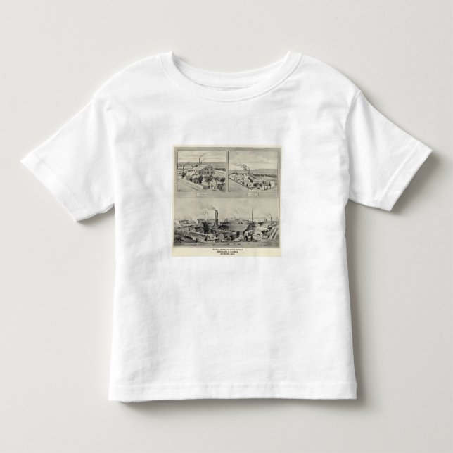 Camiseta De Bebé Randolph y Clowes, Waterbury (Anverso)