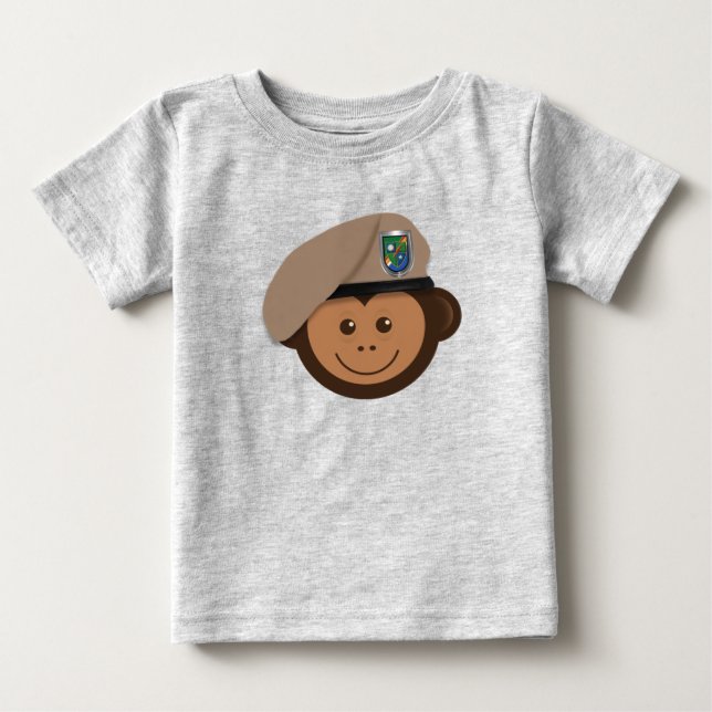 Camiseta De Bebé Rango de monos Bebé (Anverso)