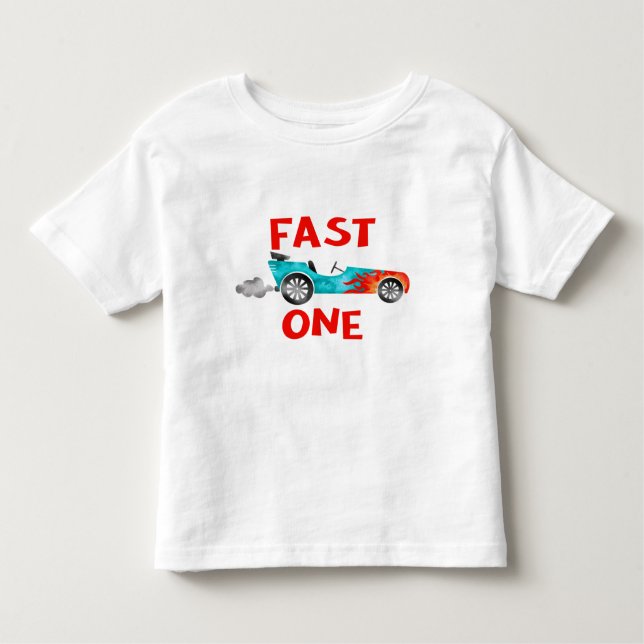 Camiseta De Bebé RÁPIDO UN niño de carrera girando 1 (Anverso)
