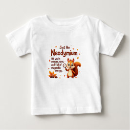 Camiseta De Bebé Raras Como Neodimio - Curte Squirrel Acción de Gra