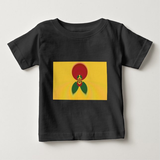 Camiseta De Bebé Rasta Colores Resumen Arte Imprimir (Anverso)
