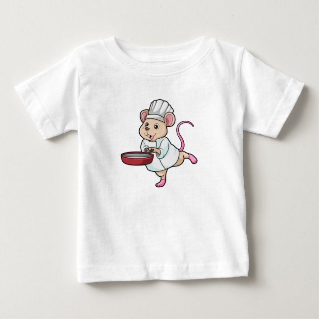 Camiseta De Bebé Rat as Cook con gorra de Pan y Cocina (Anverso)