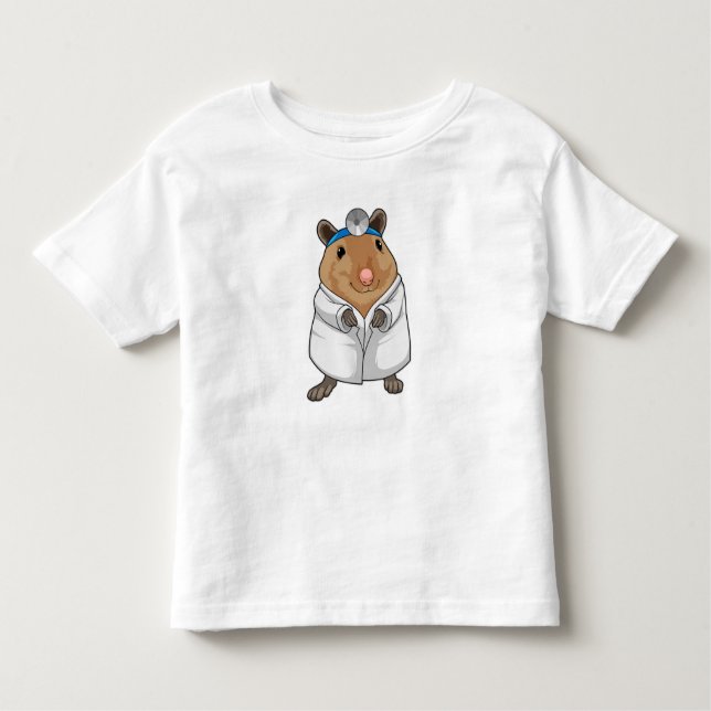 Camiseta De Bebé Rat as Doctor with Doctor's coat (Anverso)