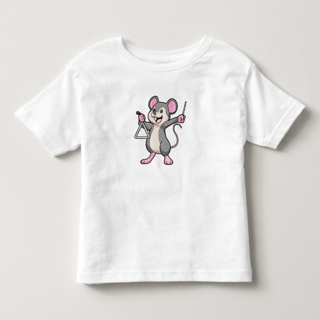 Camiseta De Bebé Rat at Music con Triangel (Anverso)