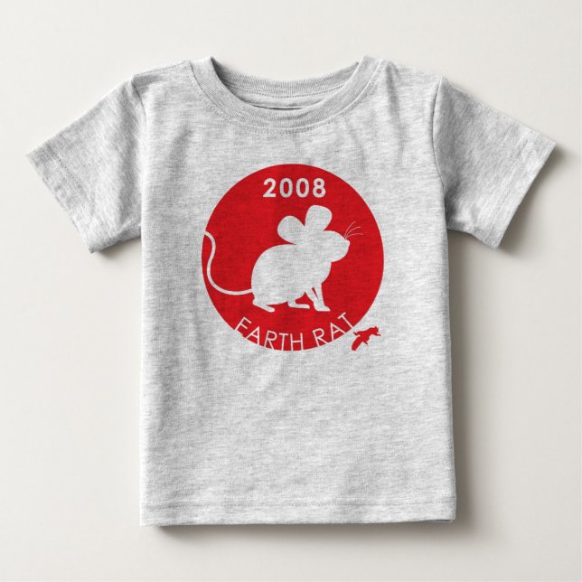 CAMISETA DE BEBÉ RATA DE TIERRA DE 2008 (Anverso)