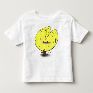 Camiseta De Bebé Ratón blanco con ilustracion personalizado de ques