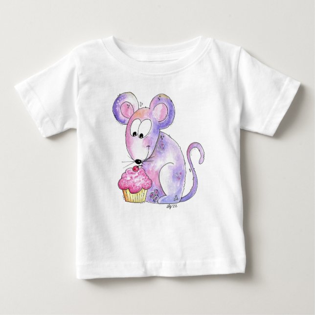 Camiseta De Bebé Ratón caprichoso y caprichoso (Anverso)