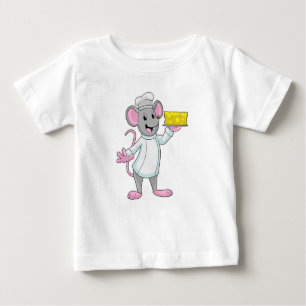 Camiseta De Bebé Ratón cocinado con queso