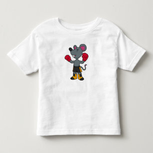 Camiseta De Bebé Ratón como boxeador con guantes de boxeo