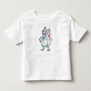 Camiseta De Bebé Ratón como Médica con abrigo de Médica