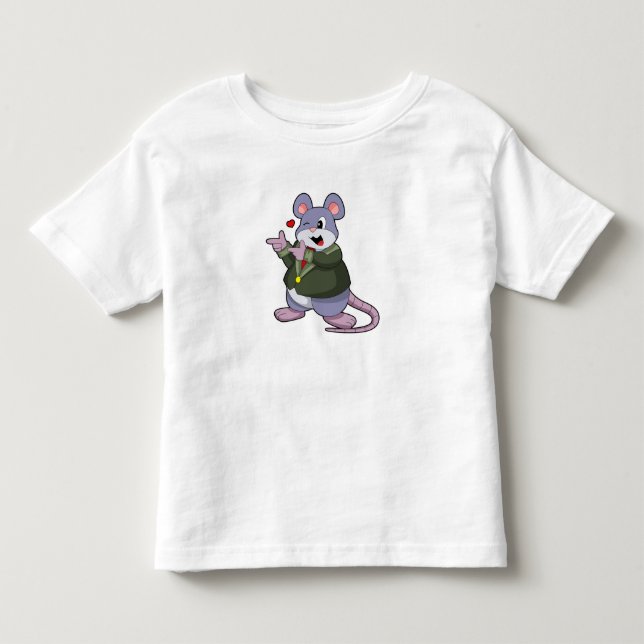 Camiseta De Bebé Ratón como novio con traje (Anverso)