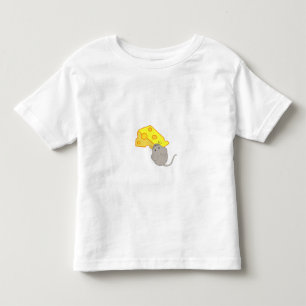 Camiseta De Bebé Ratón con queso
