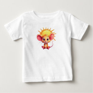 Camiseta De Bebé Ratón de dibujos animados adorable