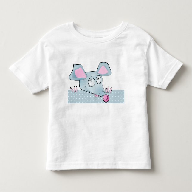 Camiseta De Bebé Ratón de ratón de rata de personalizado mate niños (Anverso)