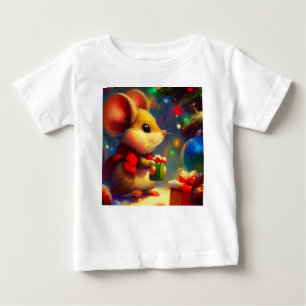 Camiseta De Bebé Ratón navidad 2