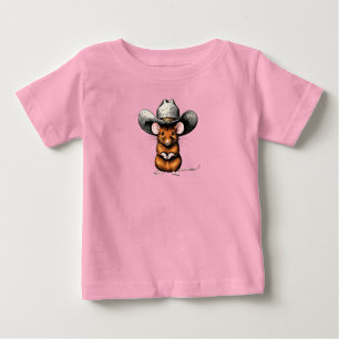 Camiseta De Bebé Ratón Vaquero, Ratón de Campo