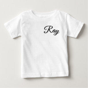 Camiseta De Bebé Ray nombre de niño,