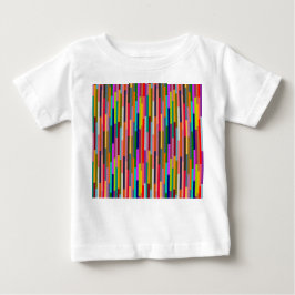 Camiseta De Bebé Rayas de colores finos