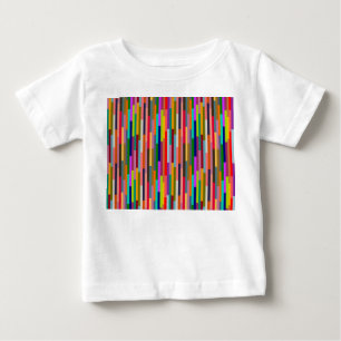 Camiseta De Bebé Rayas de colores finos