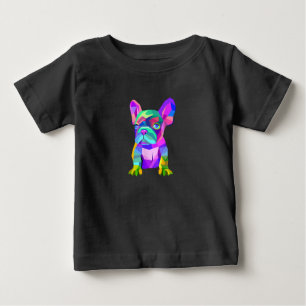 Camiseta De Bebé Raza de perro, regalo francés de Bulldog de colore
