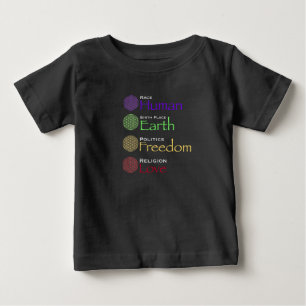 Camiseta De Bebé Raza: Lugar de nacimiento humano: Política de la T