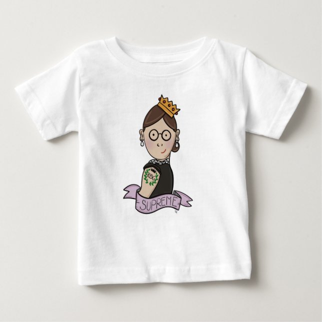 Camiseta De Bebé RBG notorio, Ruth Bader Ginsburg (Anverso)