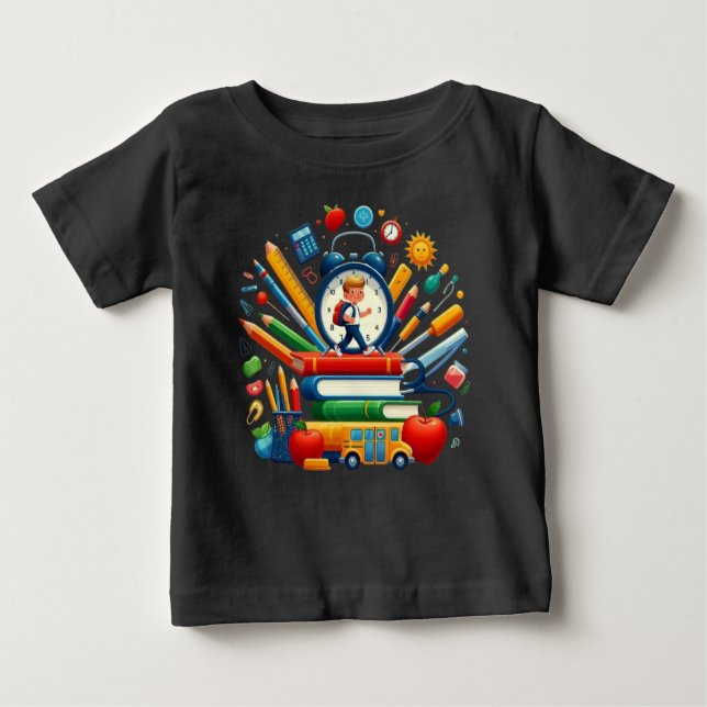 Camiseta De Bebé Ready for School: Dynamic Back to School Essential (Anverso)