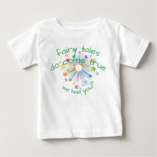 Camiseta De Bebé Realidad De Balbuceos Coloridos Y Hadas