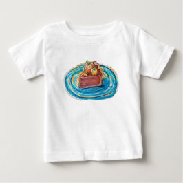 Camiseta De Bebé Rebanada de pastel de calabaza