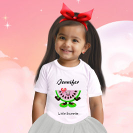 Camiseta De Bebé Rebanada de Sandía Adorable Pequeña Dulzura Person