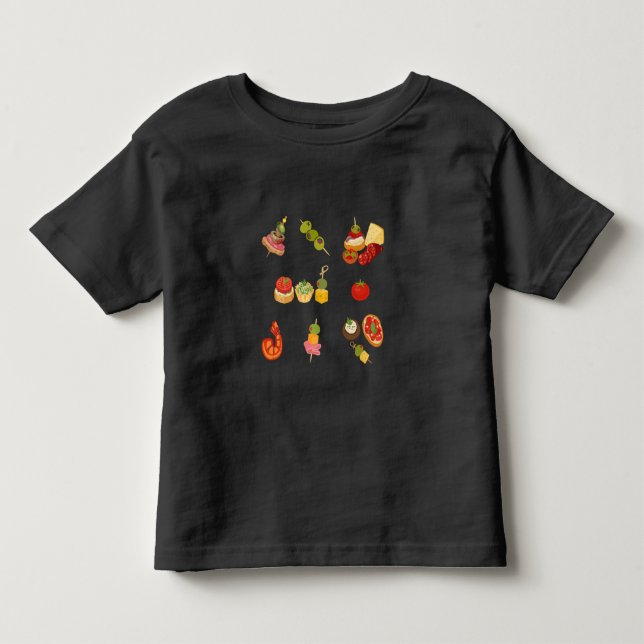 Camiseta De Bebé Rebanada de Tapas Españolas (Anverso)
