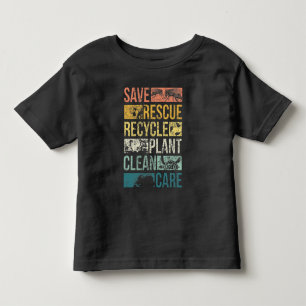 Camiseta De Bebé Reciclaje sobre el cambio climático de la tortuga 
