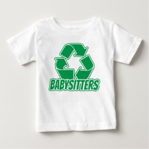 Camiseta De Bebé Reciclar niñera