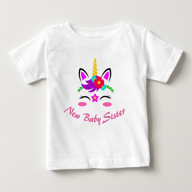 Camiseta De Bebé Recién nacido Hermana (Anverso)