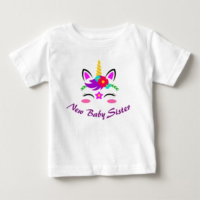 Camiseta De Bebé Recién nacido Hermana (Anverso)