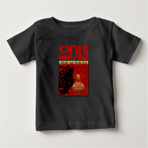 Camiseta De Bebé recién nacido Zodiaco 2019 Año Chino