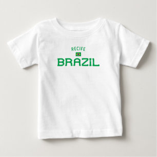 Camiseta De Bebé Recife Brasil angustiado