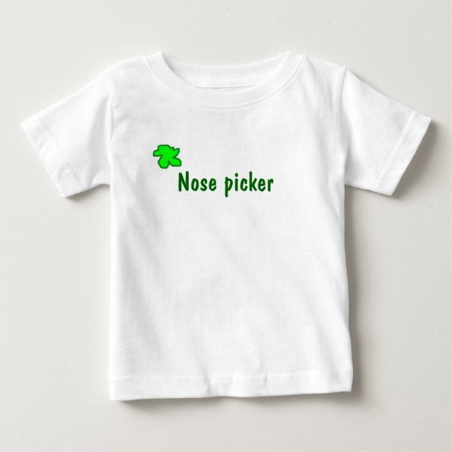 Camiseta De Bebé Recogedor de la nariz (Anverso)