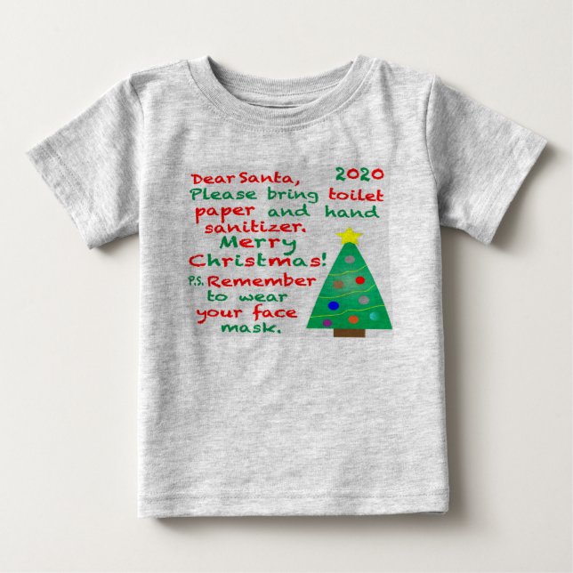 Camiseta De Bebé Recordando a 2020 Navidades (Anverso)