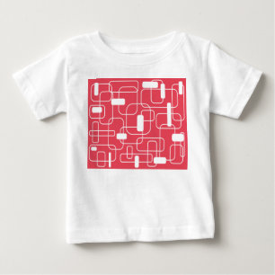 Camiseta De Bebé Rectángulos abiertos y cerrados - Rojo