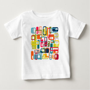 Camiseta De Bebé Rectángulos modernos de mediados del siglo