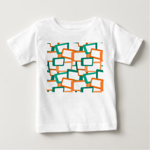 Camiseta De Bebé Rectángulos modernos de mediados del siglo