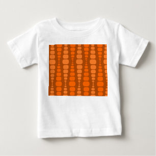Camiseta De Bebé Rectángulos Naranjas redondeados
