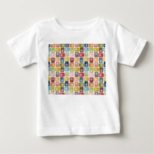 Camiseta De Bebé Rectángulos rayados