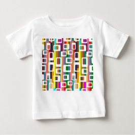 Camiseta De Bebé Rectángulos y franjas