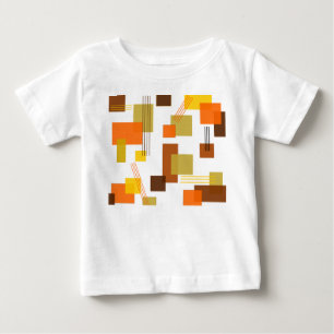 Camiseta De Bebé Rectángulos y líneas abstractos