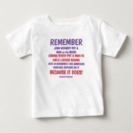 CAMISETA DE BEBÉ RECUERDA VOTAR