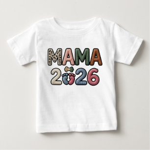 Camiseta De Bebé Recuerdo de Pies de Bebé Falsos Custom Mama 2026